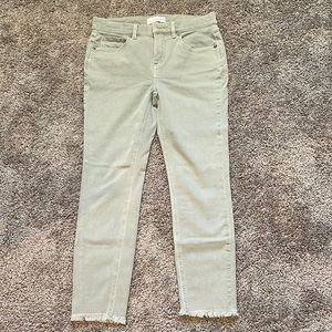 Loft light green skinny jeans
